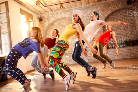 Group Of Dancers Dancing Together Stock Photo - Download ...