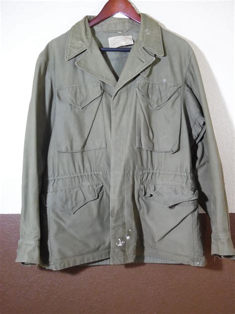 Rare Vtg M1943 Mq1 Field Jacket Coat 36r Etsy