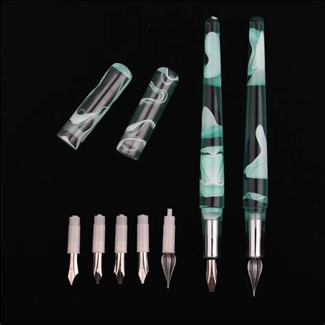 Beautiful Design Multi Function Glass Dip Pen With 5 Different Fountain