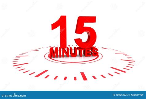 15 Minutes On Clock Dial Stock Illustration Illustration Of Background