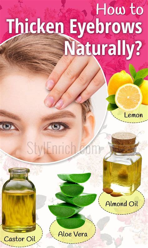 How To Thicken Eyebrows Naturally Using Home Remedies Thicken