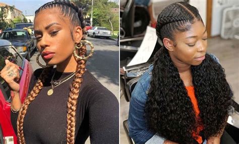 2 Feed In Braids Hairstyles Jf Guede
