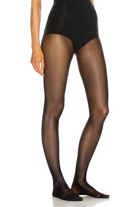 wolford synthetic neon 40 tights in black lyst