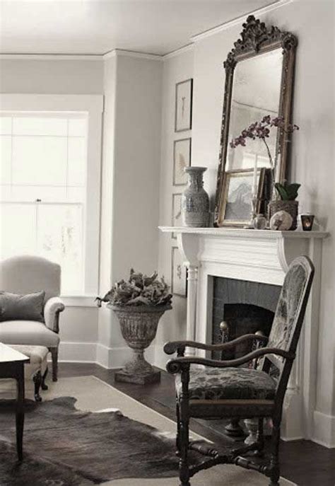 Dove Gray Home Decor ♅ Cozy Greys Near The Hearth Trendy Living Rooms