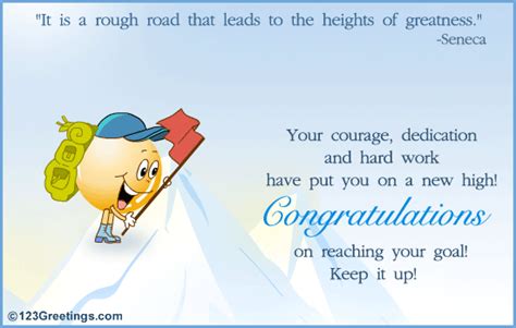 On Your Success Free Congratulations Ecards Greeting Cards 123