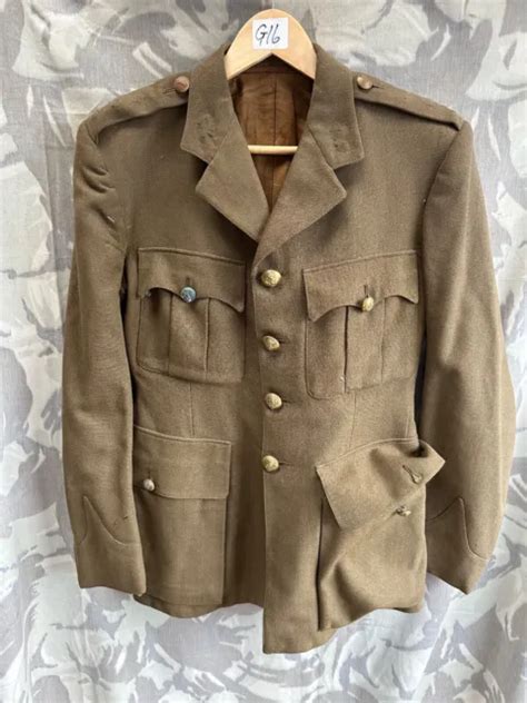 Original Ww2 British Army Officers Service Dress Uniform Jacket Private