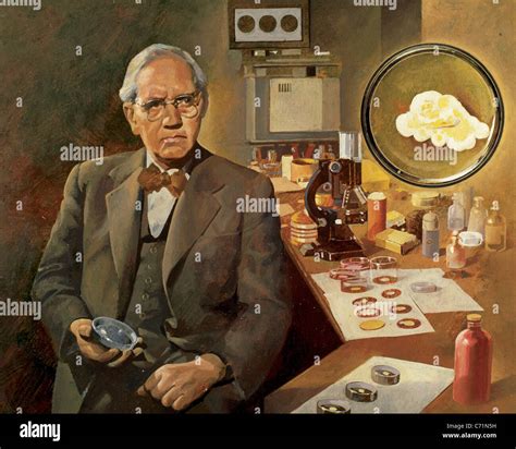 Alexander Fleming El Microbi Logo Brit Nico Descubridor