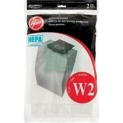 Hoover Windtunnel 2 Upright Type W2 Hepa Bags 2 Pk Genuine Part