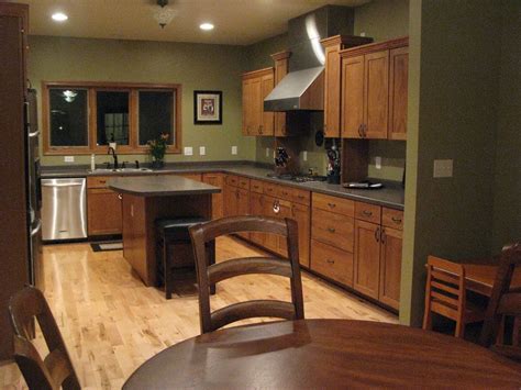 In the past, stained natural wood cabinets dominated every kitchen. basement kitchen layouts | ... Color for Your Basement ...