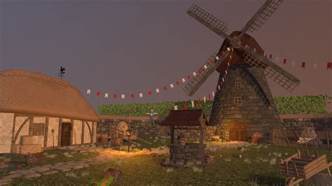 Medieval Farm Village Download Free 3d Model By Etherlyte Aaa1090