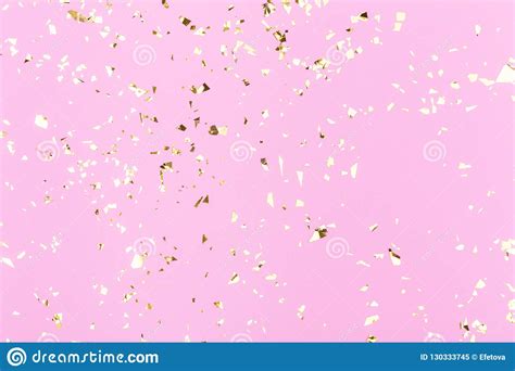Golden Sparkles On Pink Stock Image Image Of Announcement 130333745