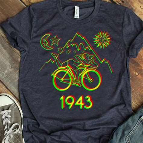 Bicycle day is april 19, commemorating april 19, 1943, when dr. Awesome Bicycle Day 1943 LSD Acid Hofmann Trip shirt, hoodie, sweater, longsleeve t-shirt
