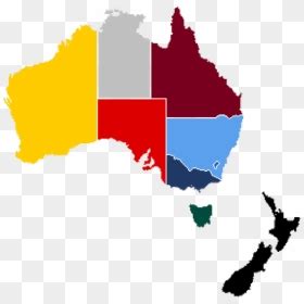 Australia Mapa Polityczna Continent City Map Map Of Australia HD Png