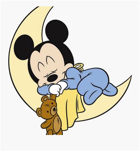 Pin amazing png images that you like. Baby Clipart Disney - Baby Mickey Mouse Sleeping , Free ...