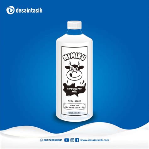 Desain Stiker Botol Keren