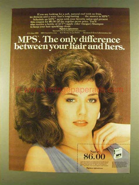 dm0620 1980 mps perm ad your hair and hers vintage hairstyles beauty advertising beauty ad