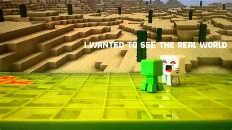 The Friendly Creeper A Minecraft Stop Motion Youtube
