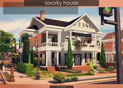 Sorority House At Cross Design Sims 4 Updates