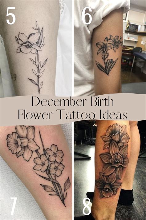 December Birth Flower Tattoo Narcissus Tattoo Glee