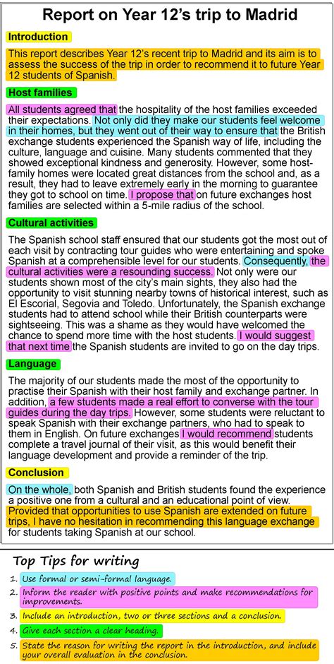 report   school trip  learnenglish teens british council
