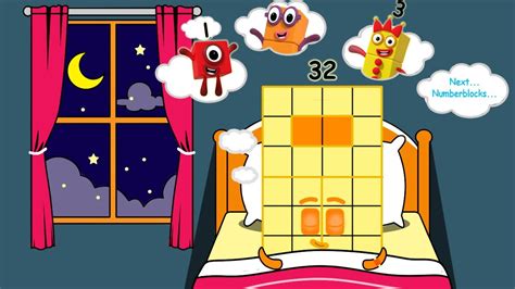 Numberblocks 32 Sleeps Cutely Numberblocks Fanmade Coloring Story