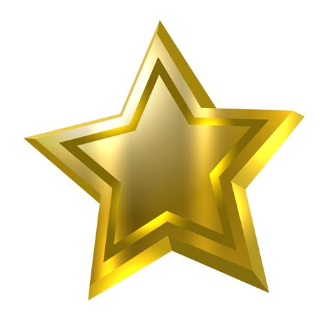 Golden Star Icon 13743901 Png