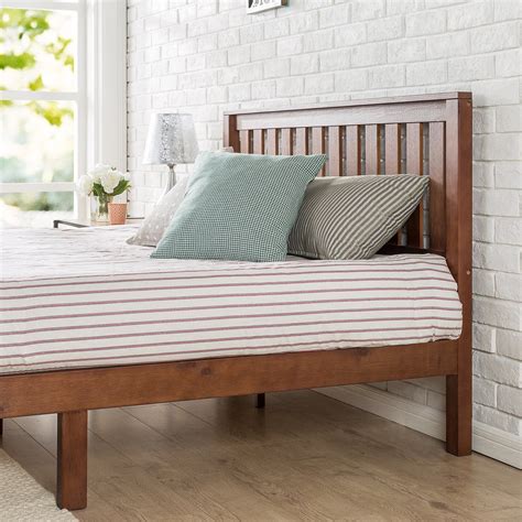 Zinus 12 Inch Solid Wood Platform Bed With Headboard No