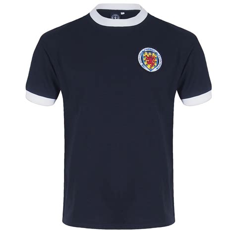 Scotland Official T Mens Retro 1967 1978 World Cup Football Kit
