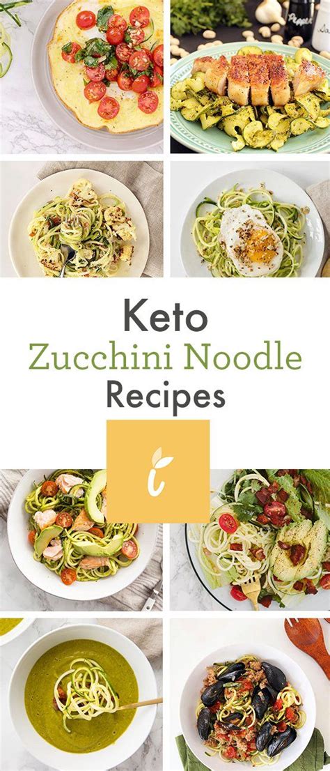 Keto Zucchini Noodle Recipes Inspiralized Veggie Noodles Recipes