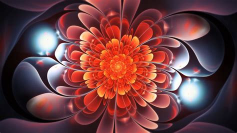 Twisted Fractal Bright Flower 4k Hd Trippy Wallpapers Hd Wallpapers