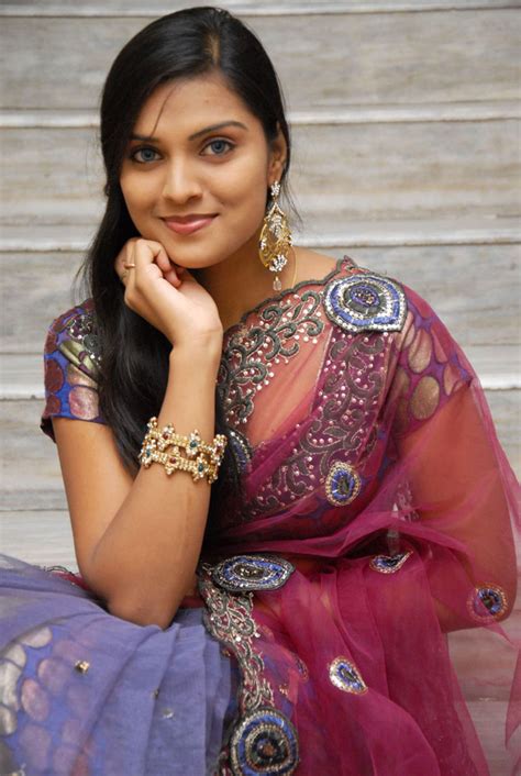 New Actress Prakruthi Latest Hot Saree Stills In Spicy Telugu Songs