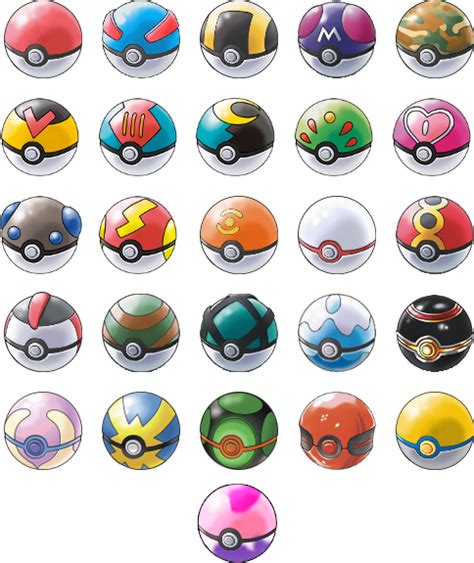 Image All pokeballs png The Pokémon Wiki