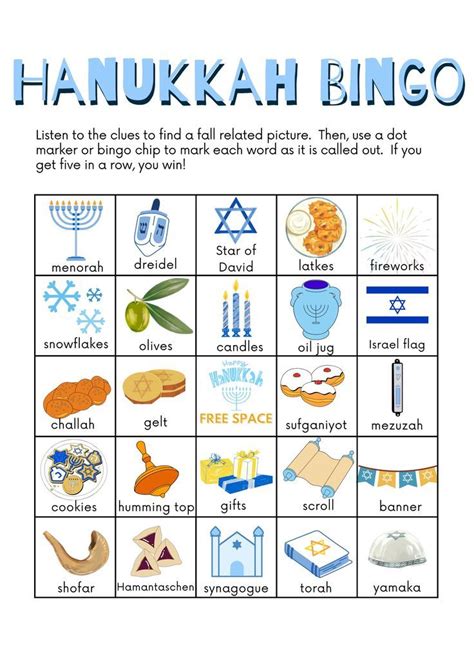 Hanukkah Bingo Artofit