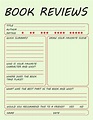 Printable Book Review Template