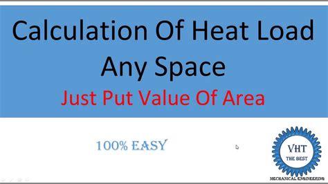 Calculation Of Heat Load Youtube