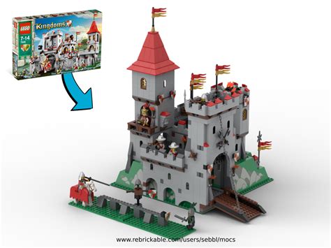 Lego Moc Kings Mountain Castle From 7946 By Sebbl Rebrickable