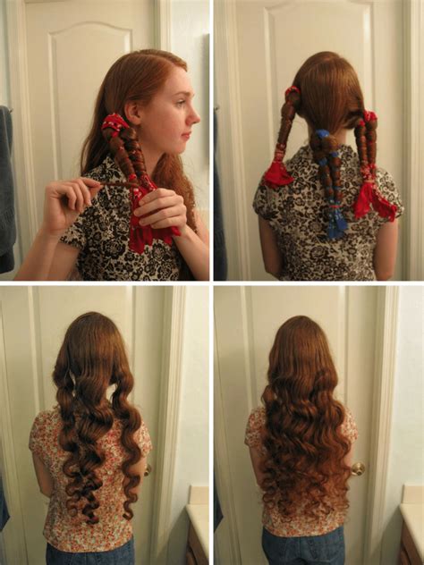 After you create your braid, tie the end with a hair tie. No Heat Curls - 4 Easy Techniques You Have To Try