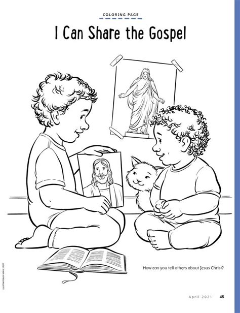 I Can Share The Gospel Coloring Pages Jesus Coloring Pages Bible