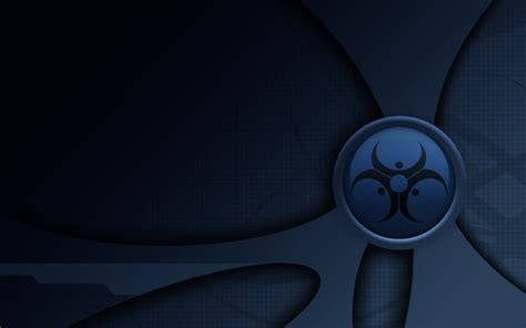 Blue Biohazard Wallpaper Wallpapersafari