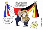 Cartoon: Deutsch-französischer Gipfel (medium) by Paolo Calleri tagged ...