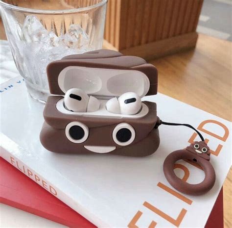 Airpods Poop Emoji Silicone Case Cover For Airpod Pro Etsy