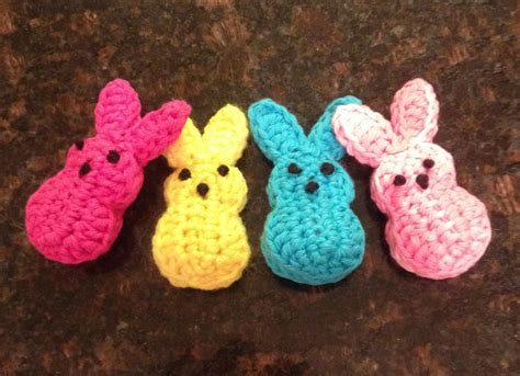 Crochet Peeps Bunnies 🐥💐 Easter Crochet Crochet Applique Learn To
