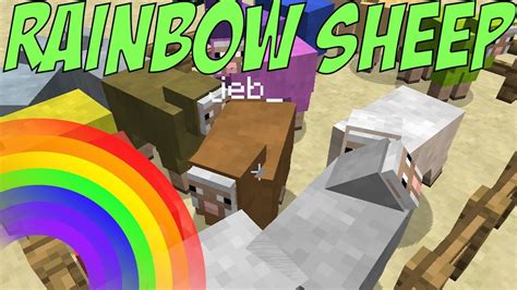 Minecraft 173 Rainbow Sheep Youtube