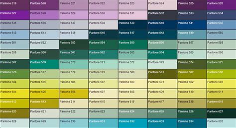 Pantone Color Chart For Metal Ts From Prots Manufacturing Co Ltd