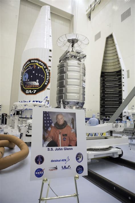 Orbital Atk Dedicates Cygnus Spacecraft To John Glenn Kennedy Space Center