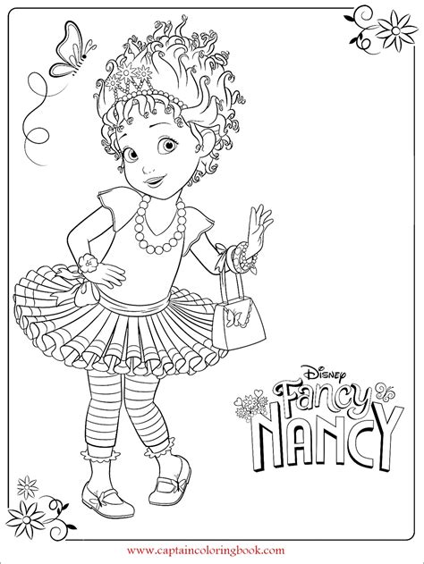 Disney Junior Fancy Nancy Coloring Pages Coloring Pages For Kids