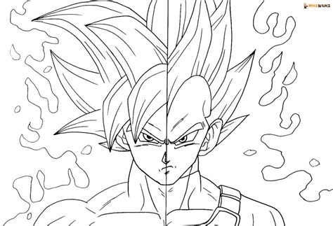 Coloriages Goku Coloriages Gratuits à Imprimer