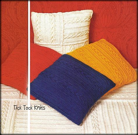 No815 Aran Crochet Bedspread And Pillows Pattern Pdf 1970s Etsy