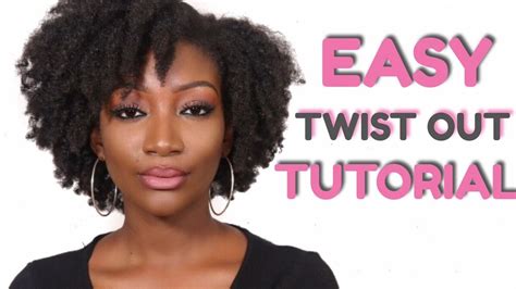 Twist Out Tutorial 4c Natural Hair Youtube
