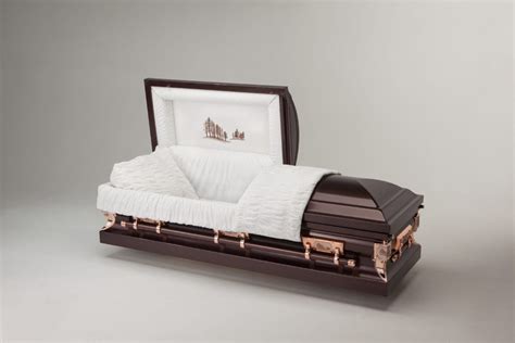 Brown Forest 25 12 X 80 Rose Tan Crepe Interior Midwest Casket Company